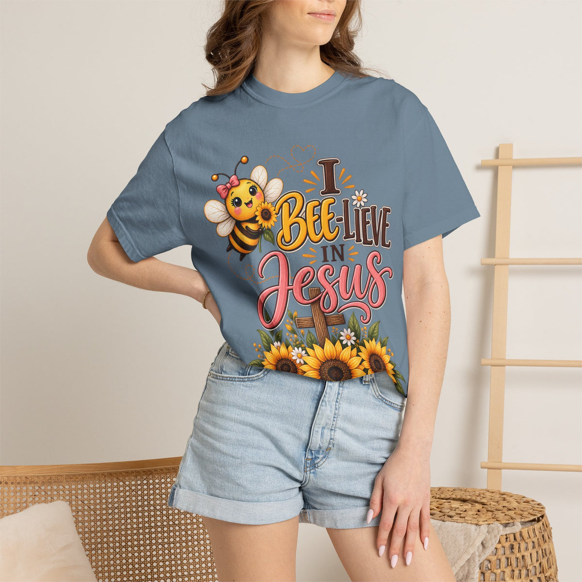 I Bee-lieve in Jesus  | Comfort Colors T-Shirt
