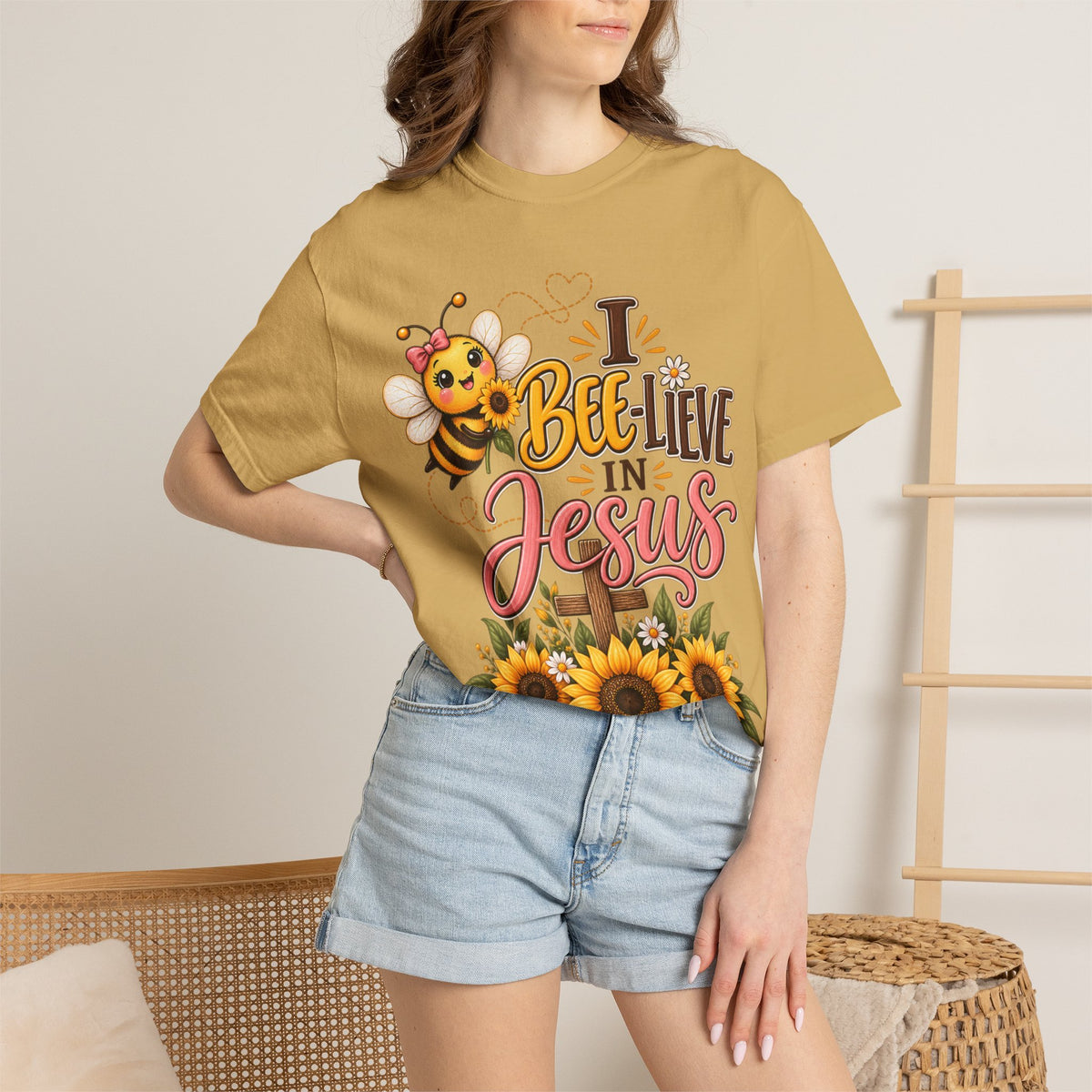 I Bee-lieve in Jesus  | Comfort Colors T-Shirt