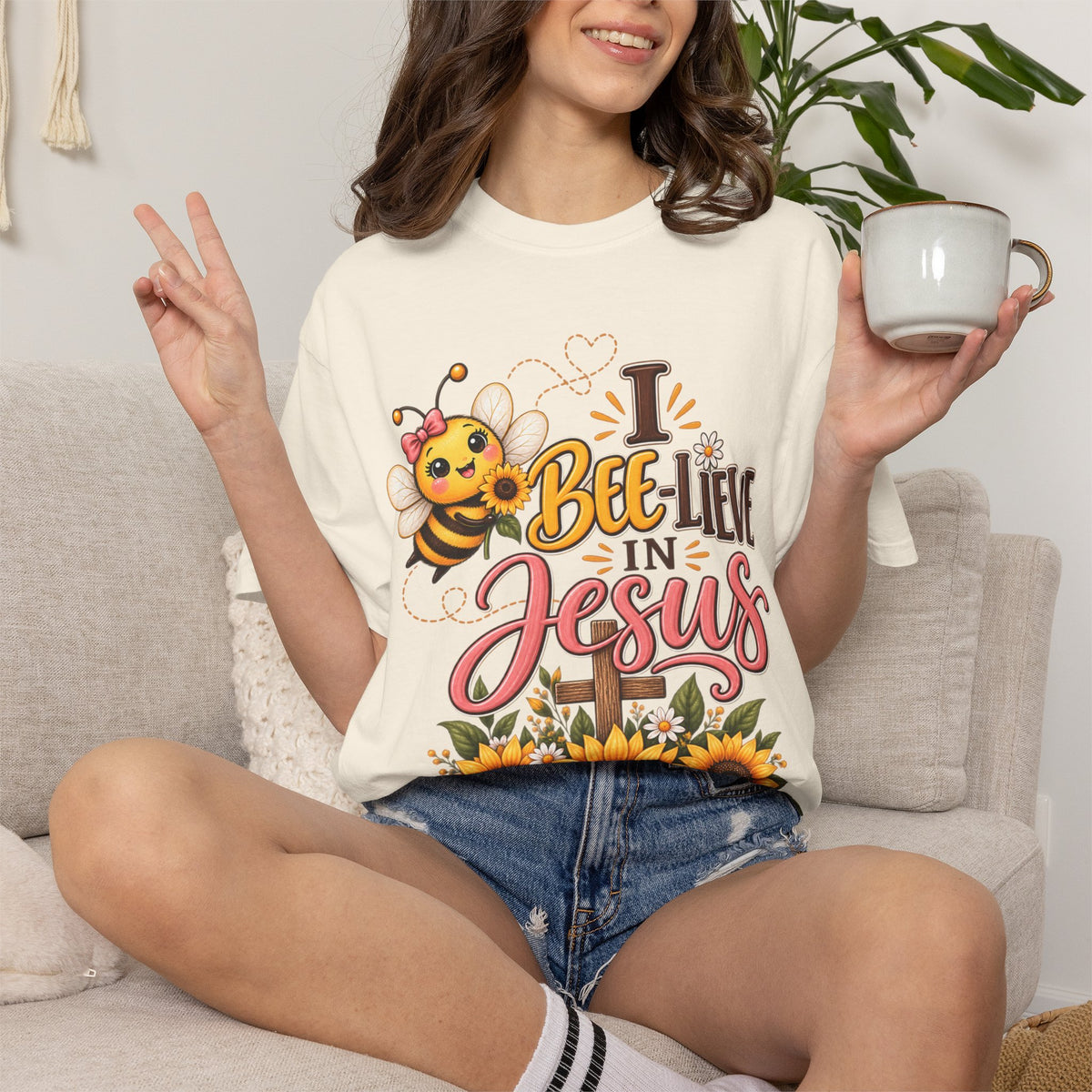 I Bee-lieve in Jesus  | Comfort Colors T-Shirt