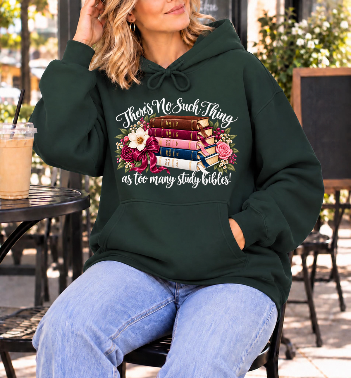 There’s No Such Thing as Too Many Study Bibles Christian Hoodie — Limited Color Edition