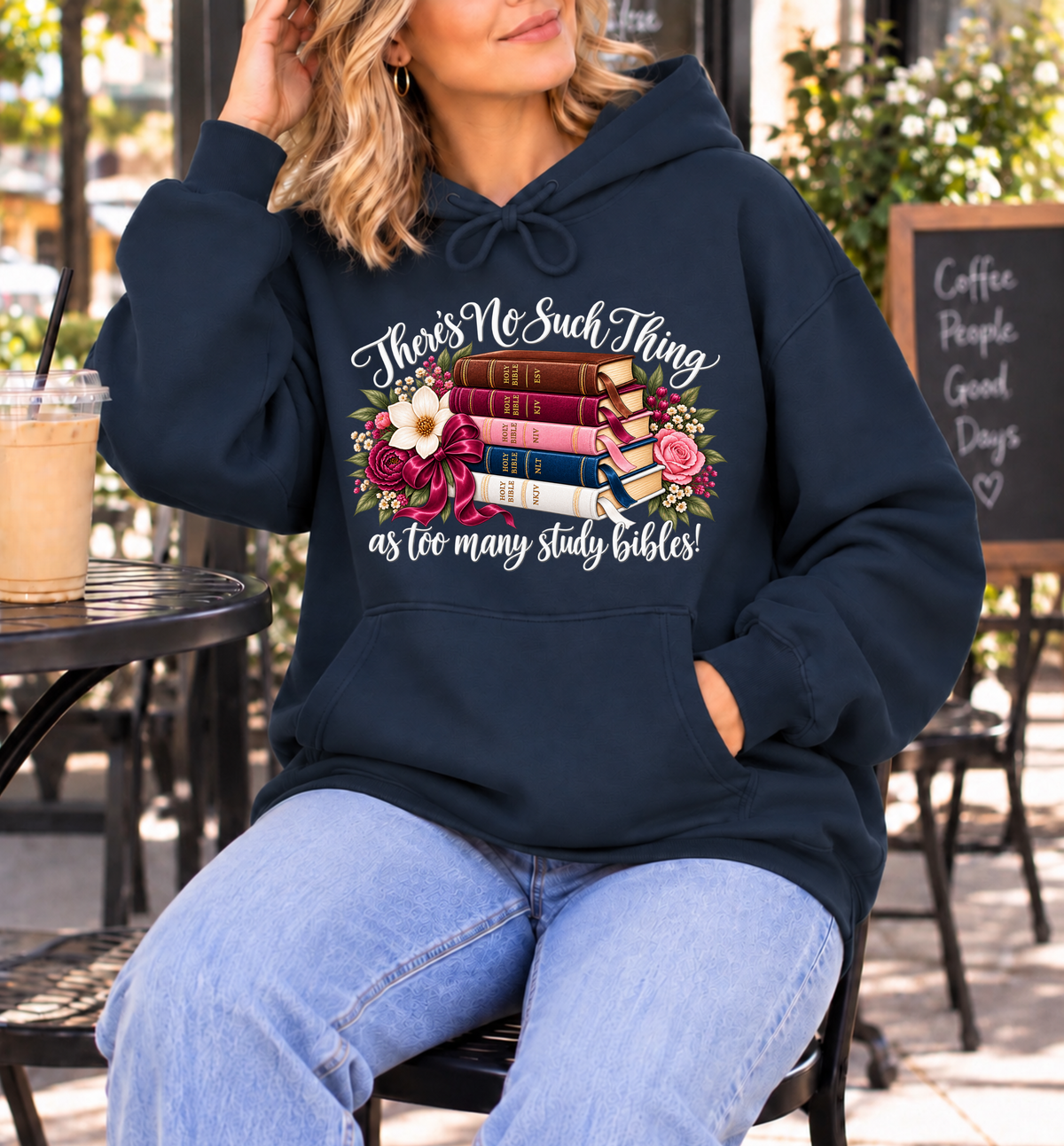 There’s No Such Thing as Too Many Study Bibles Christian Hoodie — Limited Color Edition