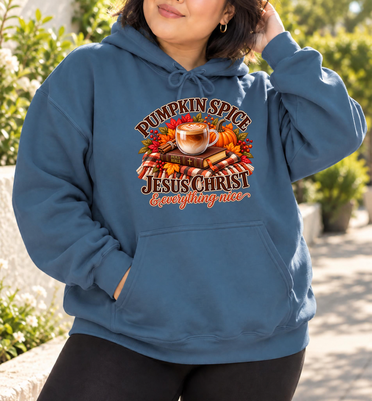 Pumpkin Spice, Jesus Christ & Everything Nice Christian Fall Hoodie