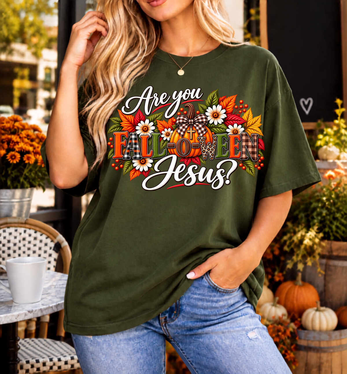 Are You FALL-O-WEEN Jesus? Comfort Colors® Christian Fall T-Shirt