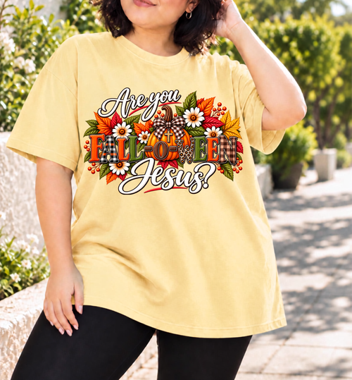 Are You FALL-O-WEEN Jesus? Comfort Colors® Christian Fall T-Shirt