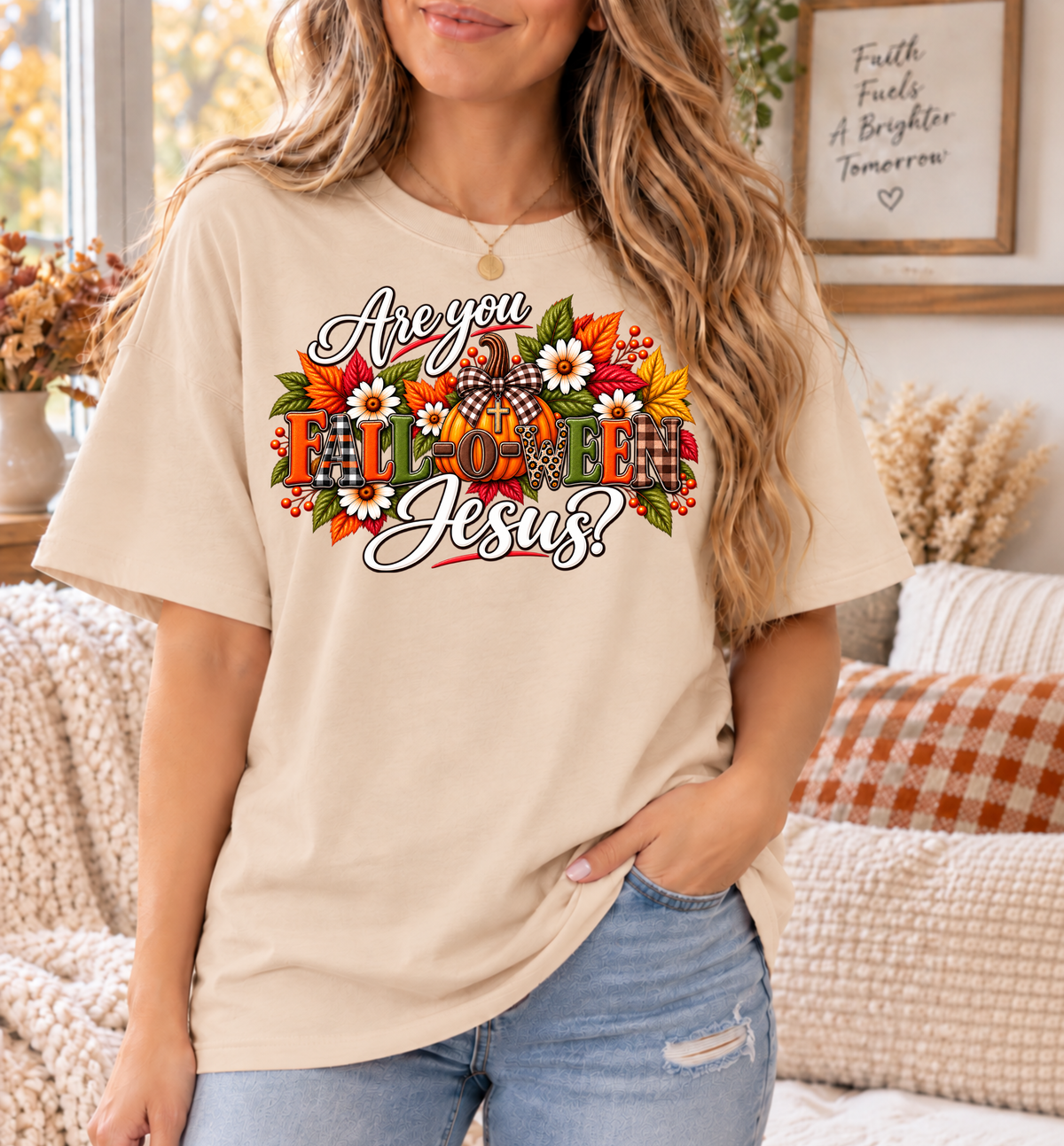 Are You FALL-O-WEEN Jesus? Comfort Colors® Christian Fall T-Shirt
