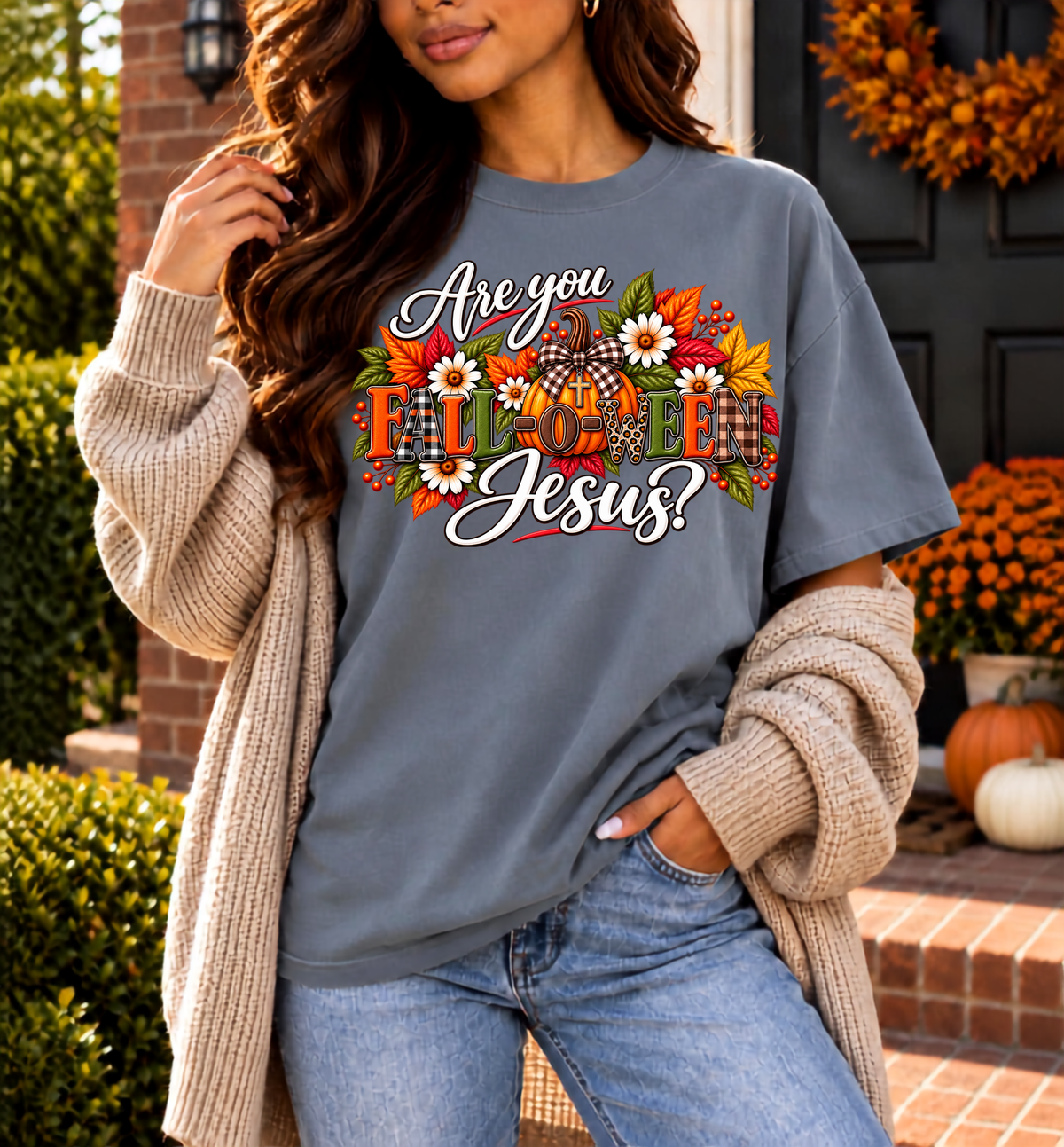 Are You FALL-O-WEEN Jesus? Comfort Colors® Christian Fall T-Shirt
