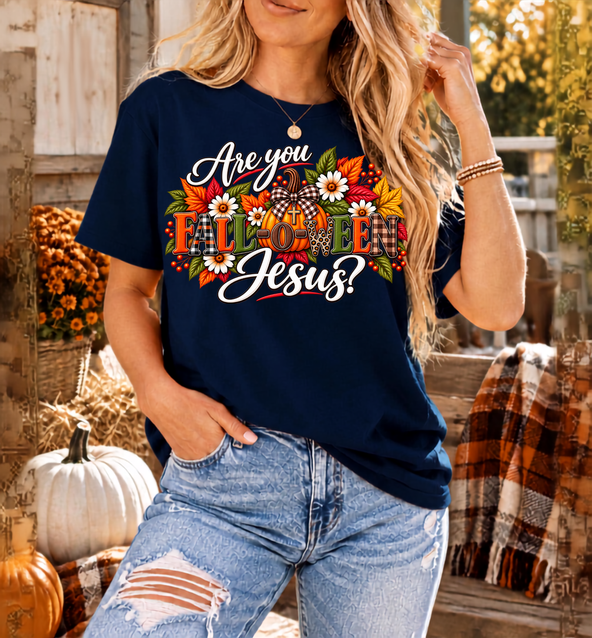 Are You FALL-O-WEEN Jesus? Comfort Colors® Christian Fall T-Shirt