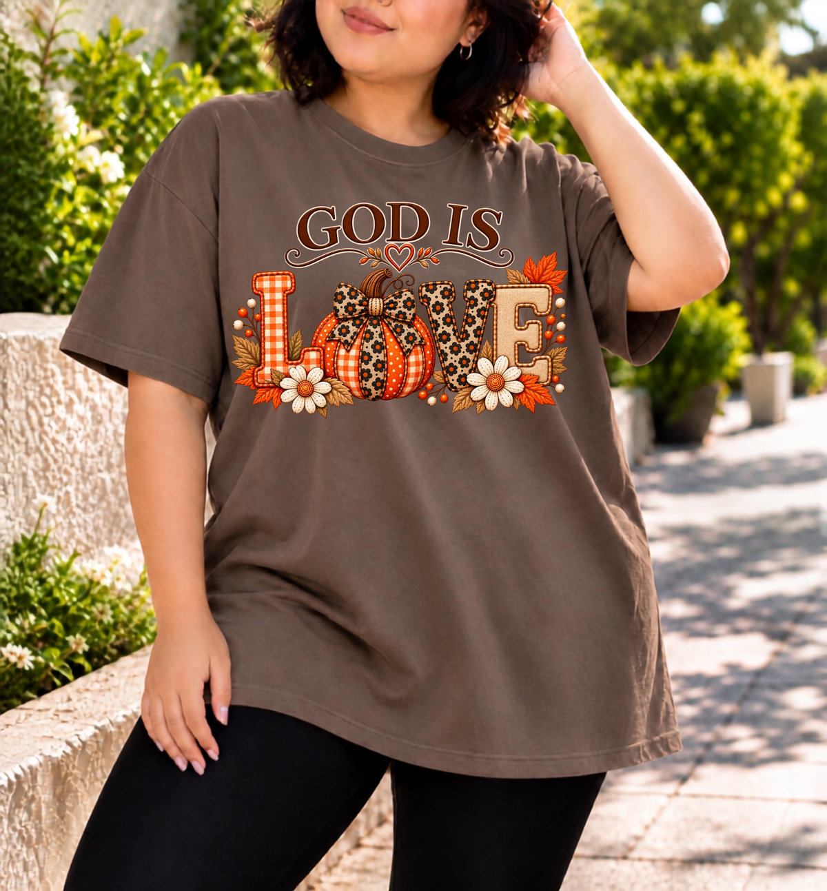 God Is Love Comfort Colors® Christian Fall T-Shirt