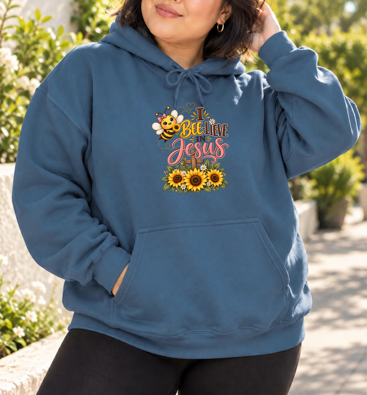 I Bee-lieve in Jesus Faith Hoodie