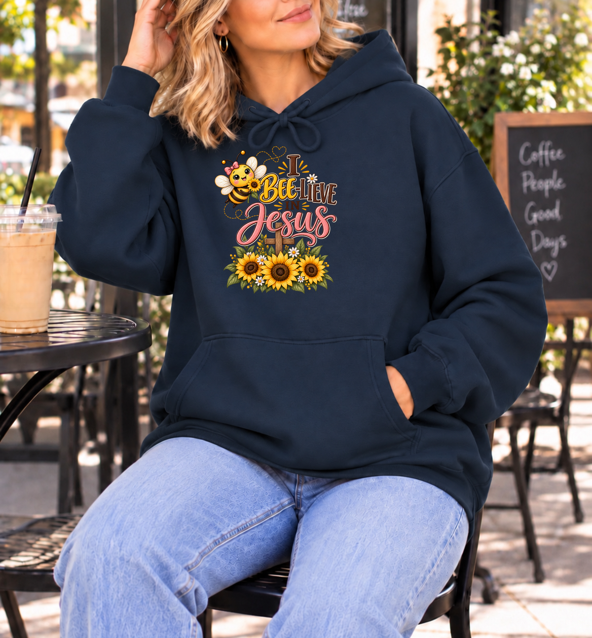 I Bee-lieve in Jesus Faith Hoodie