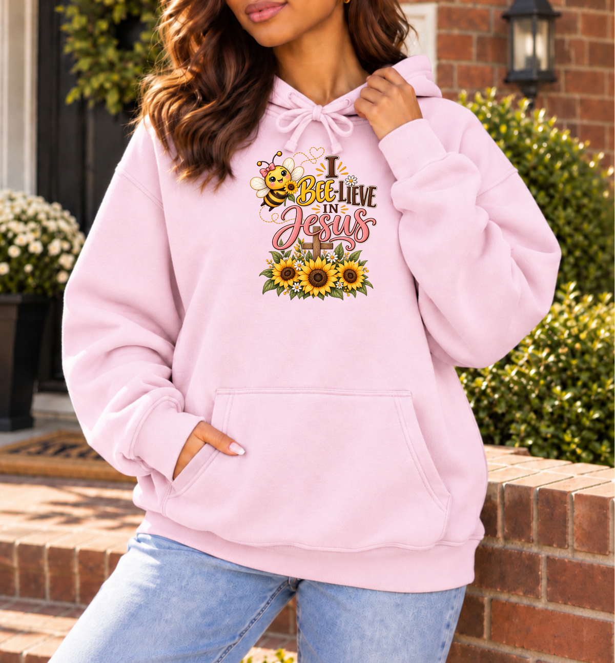I Bee-lieve in Jesus Faith Hoodie
