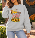 I Bee-lieve in Jesus Sweatshirt | Cute Bee Sunflowers Faith Christian Crewneck