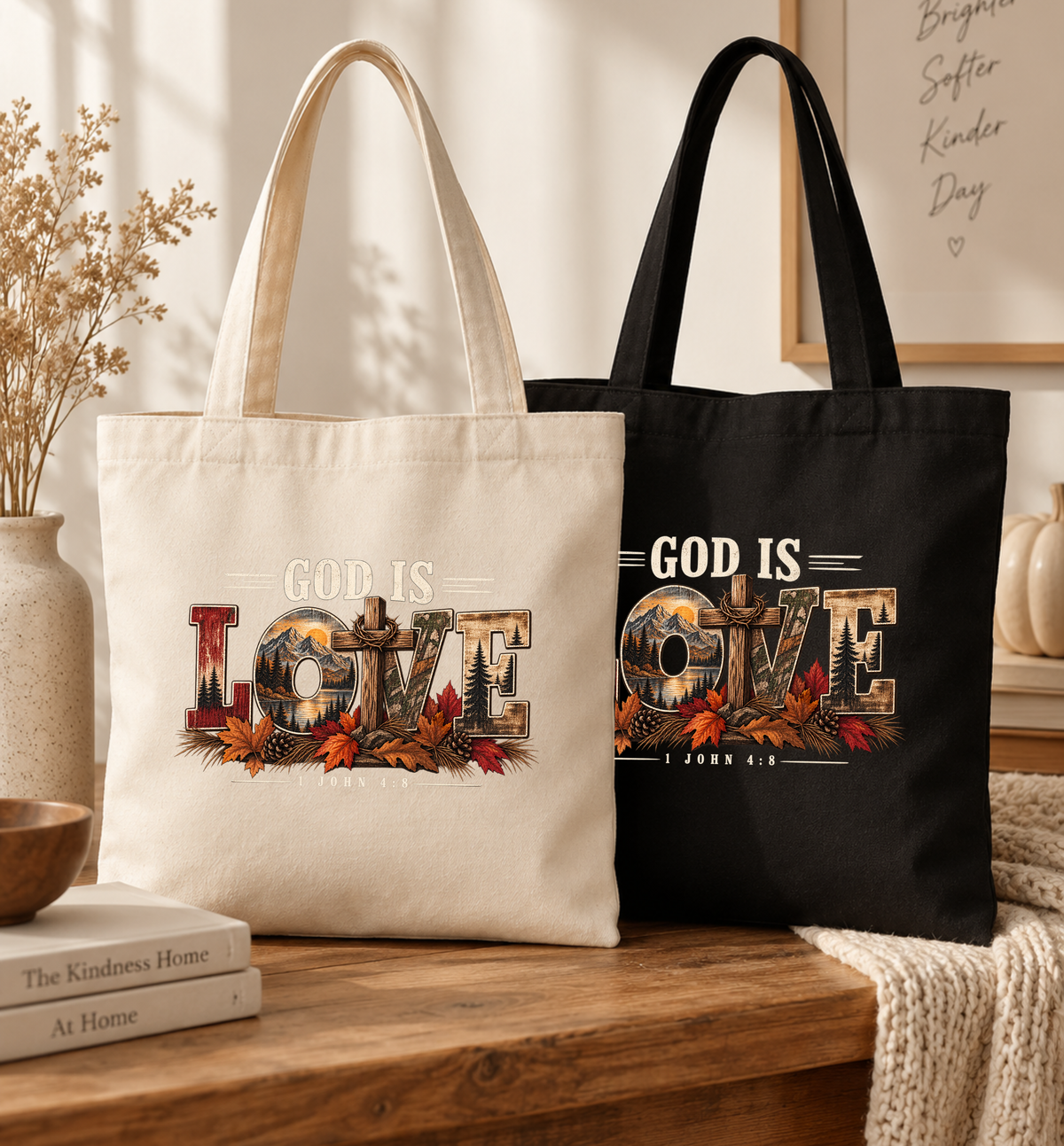 God Is Love tote bag | Christian Canvas Tote