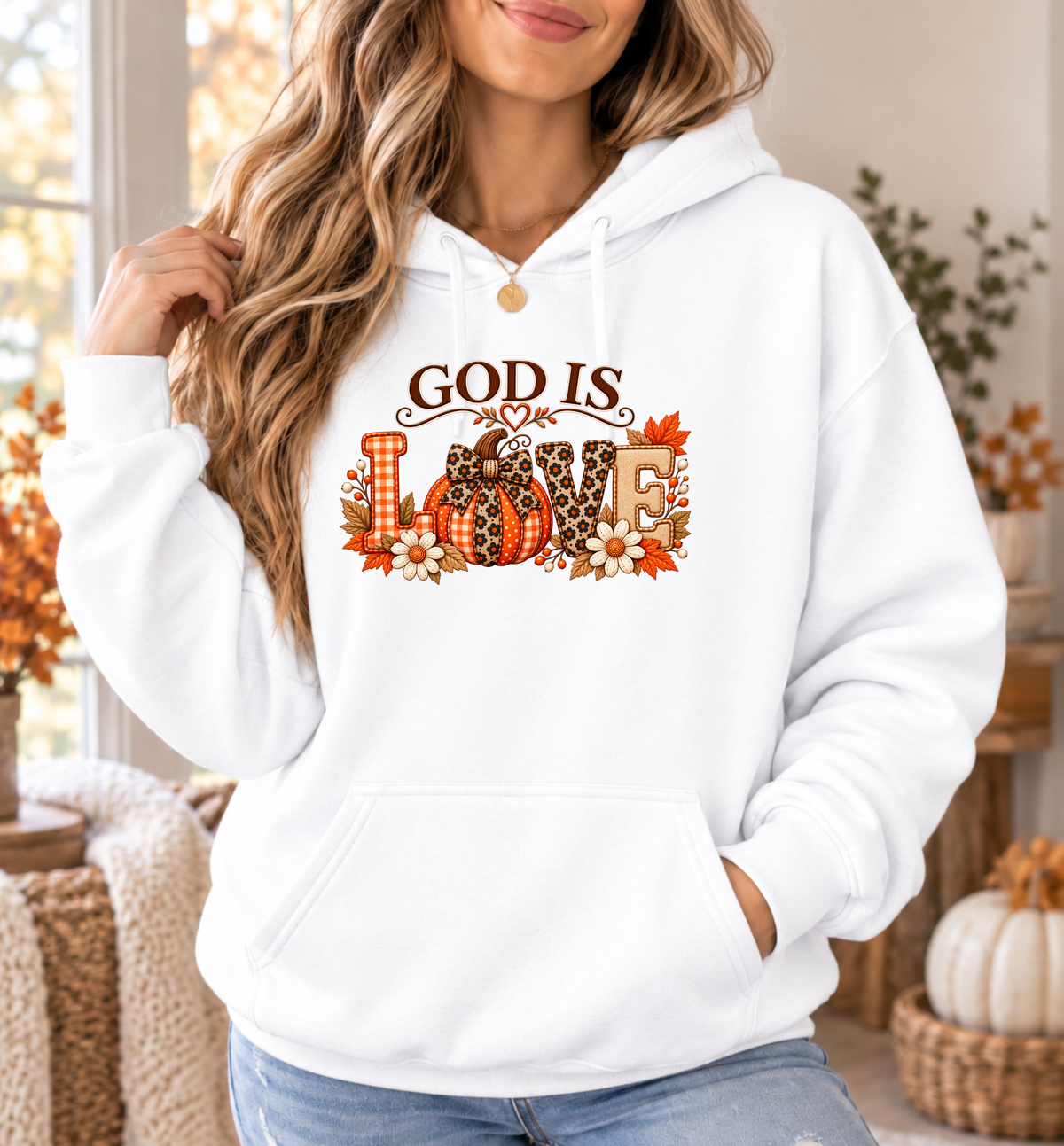 God Is Love Fall Hoodie
