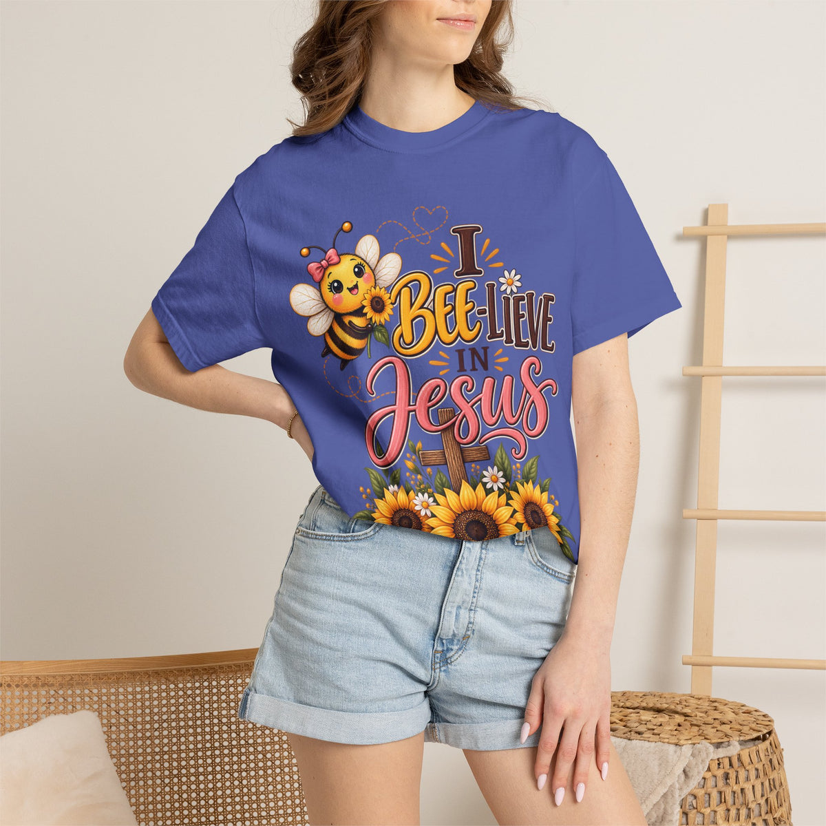 I Bee-lieve in Jesus  | Comfort Colors T-Shirt